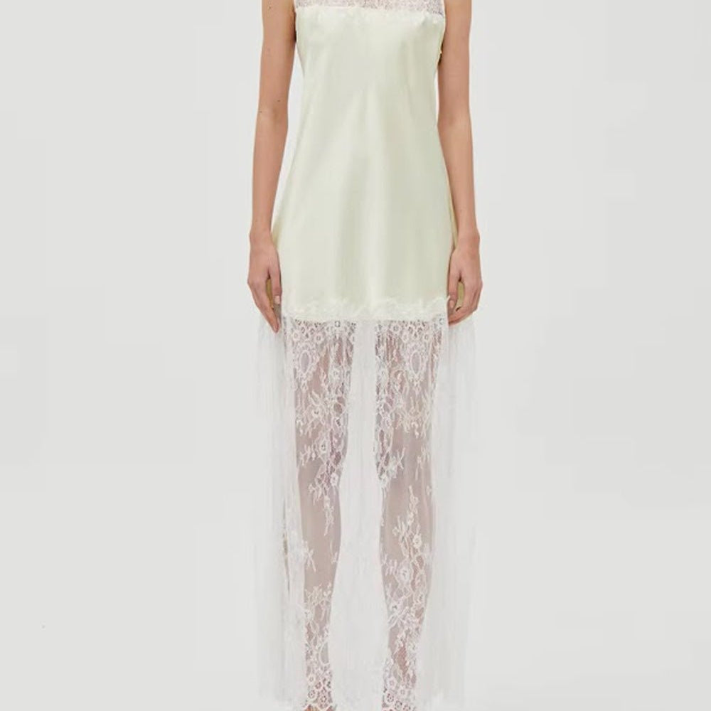 Celeste Lace Halter Maxi Dress - Fashion Pov