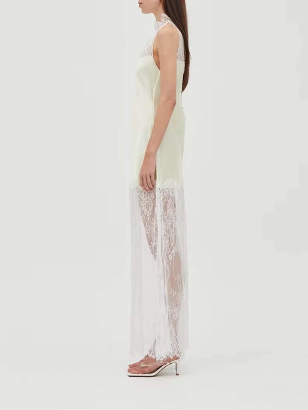Celeste Lace Halter Maxi Dress - Fashion Pov
