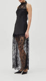 Celeste Lace Halter Maxi Dress - Fashion Pov