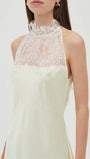 Celeste Lace Halter Maxi Dress - Fashion Pov