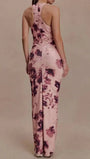 Celeste Ruched Halter Maxi Dress - Fashion Pov