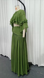 Celeste Ruffle Cape Skirt Set - Fashion Pov
