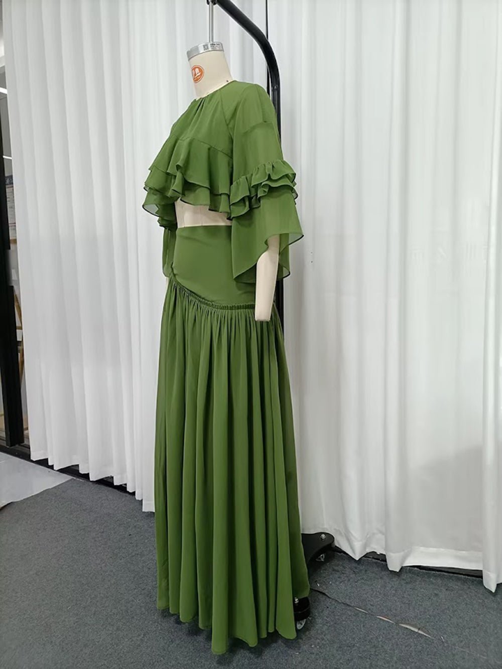 Celeste Ruffle Cape Skirt Set - Fashion Pov