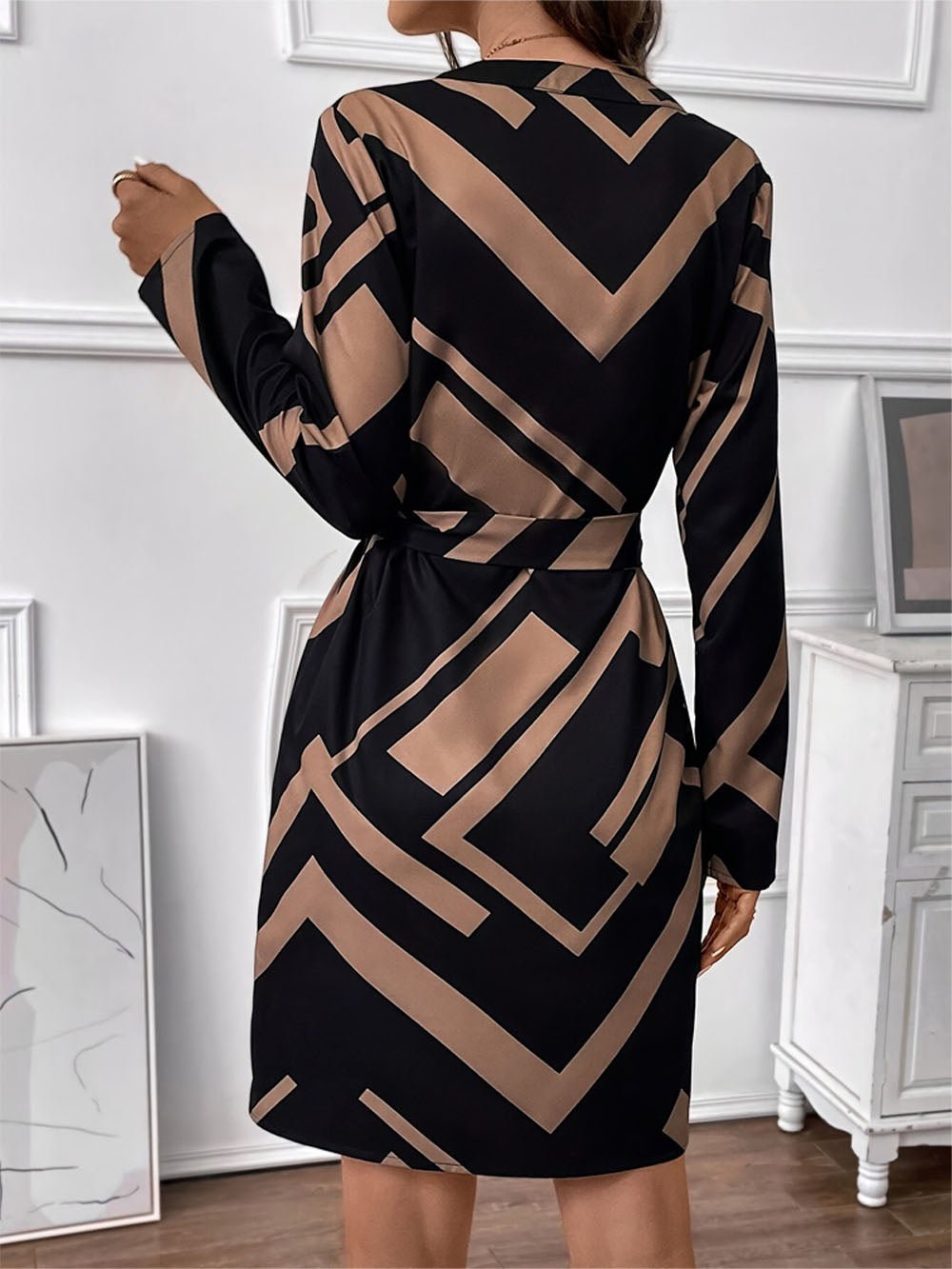 Charlie Neck Mini Dress - Fashion Pov