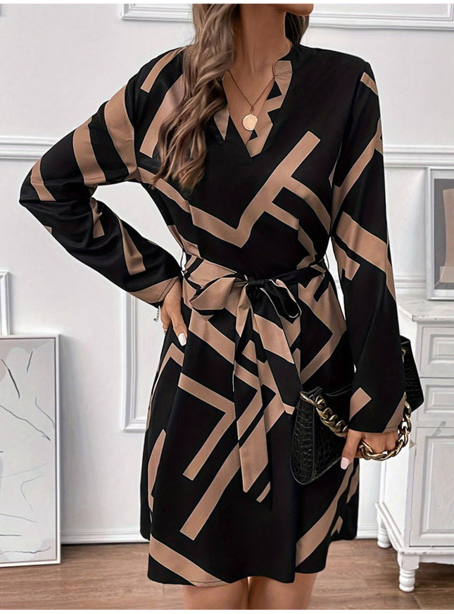 Charlie Neck Mini Dress - Fashion Pov