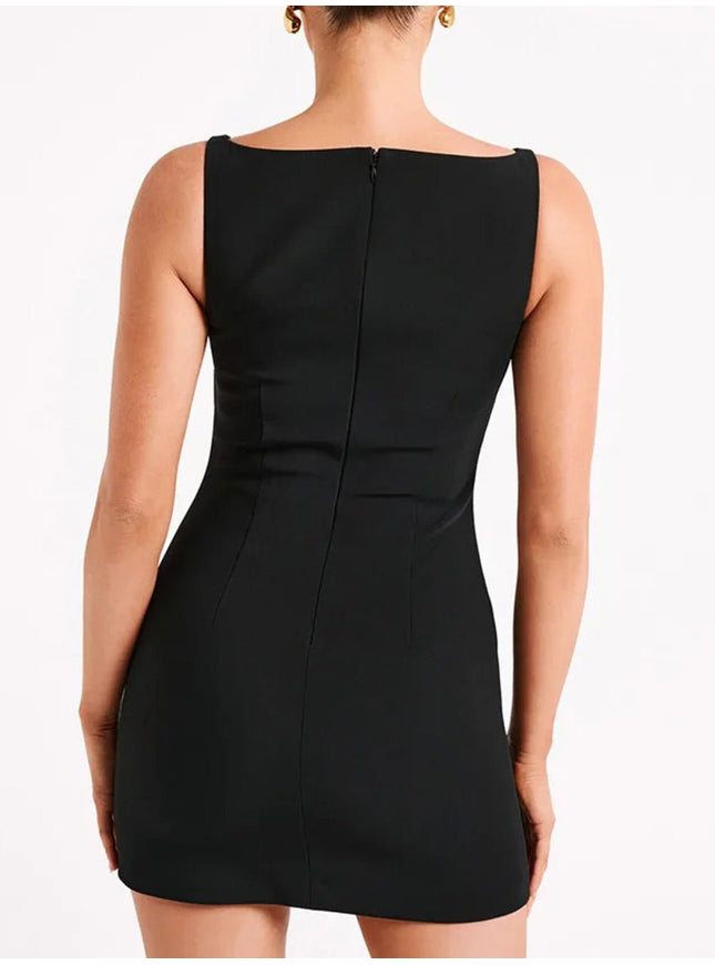 Charlotte Sleeveless Bodycon Mini Dress - Fashion Pov