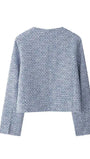 Charlotte Tweed Cropped Button Jacket - Fashion Pov