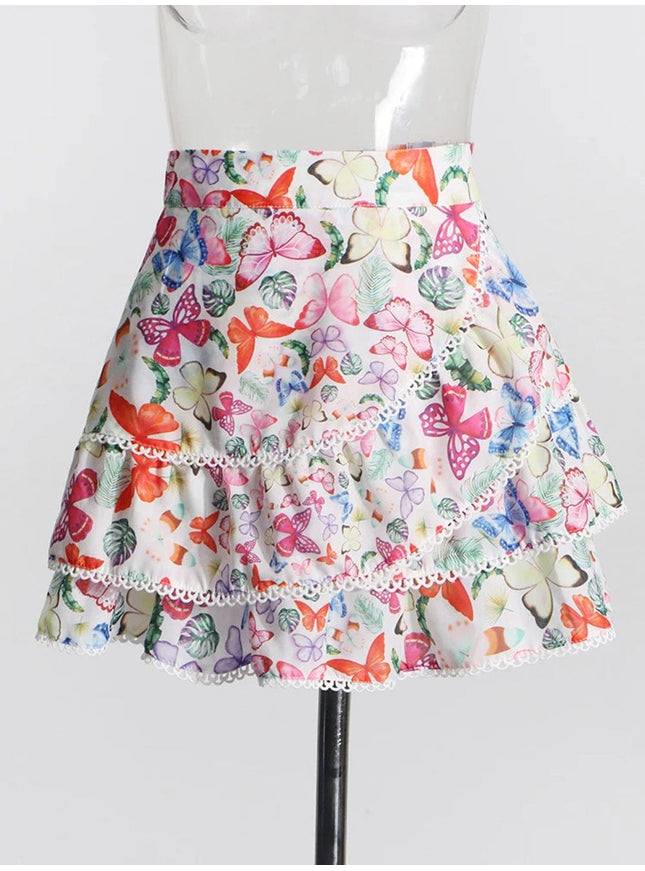 Chey Slim Ruffle Top & Skirt Set - Fashion Pov