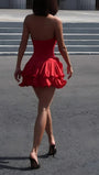 Chloe Halter Ruffled Mini Dress - Fashion Pov