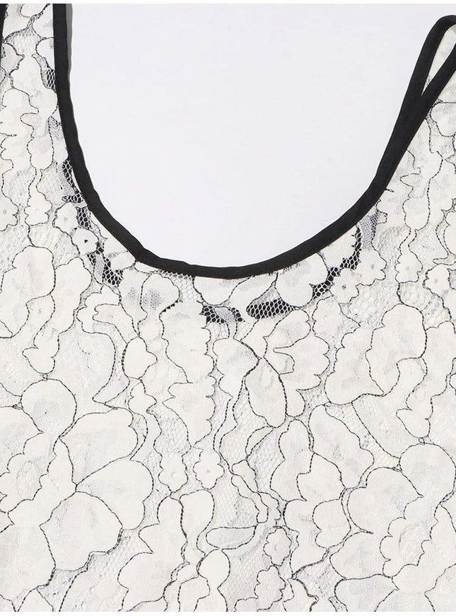 Chloe Lace Hollow Out Top - Fashion Pov