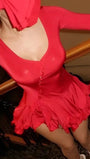Chloe Ruffled Flare Mini Dress - Fashion Pov
