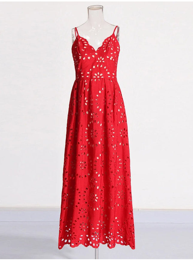 Chloe Sleeveless Backless Maxi Dress - Fashion Pov