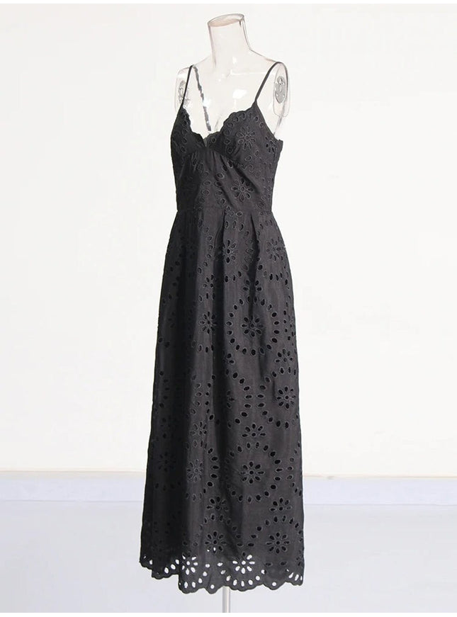 Chloe Sleeveless Backless Maxi Dress - Fashion Pov