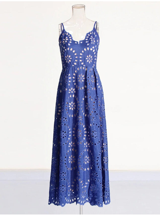 Chloe Sleeveless Backless Maxi Dress - Fashion Pov