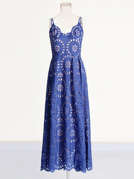 Chloe Sleeveless Backless Maxi Dress - Fashion Pov