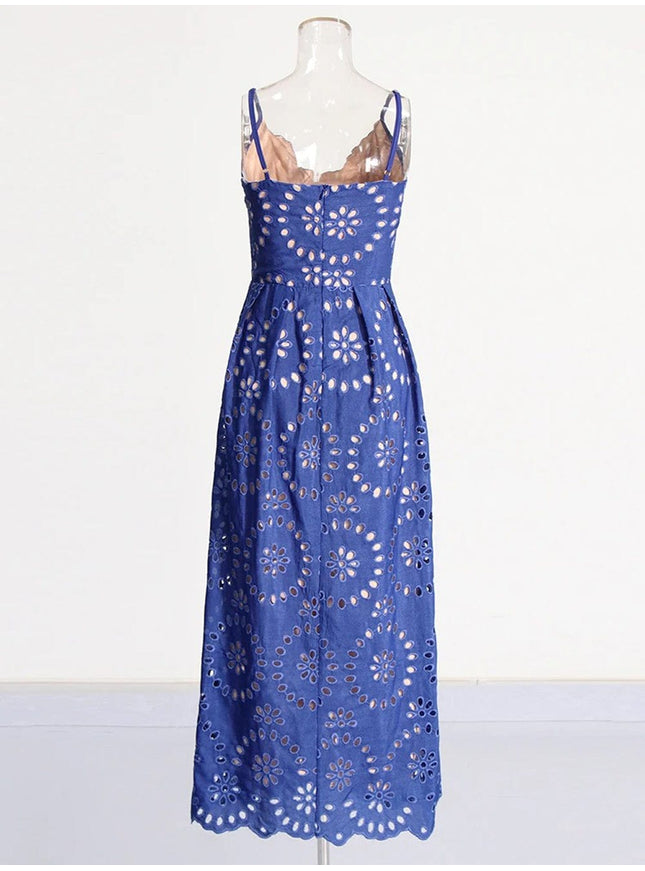 Chloe Sleeveless Backless Maxi Dress - Fashion Pov
