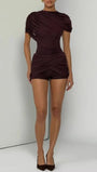 Clara Draped Cut-Out Mini Dress - Fashion Pov
