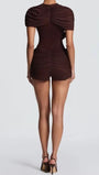 Clara Draped Cut-Out Mini Dress - Fashion Pov