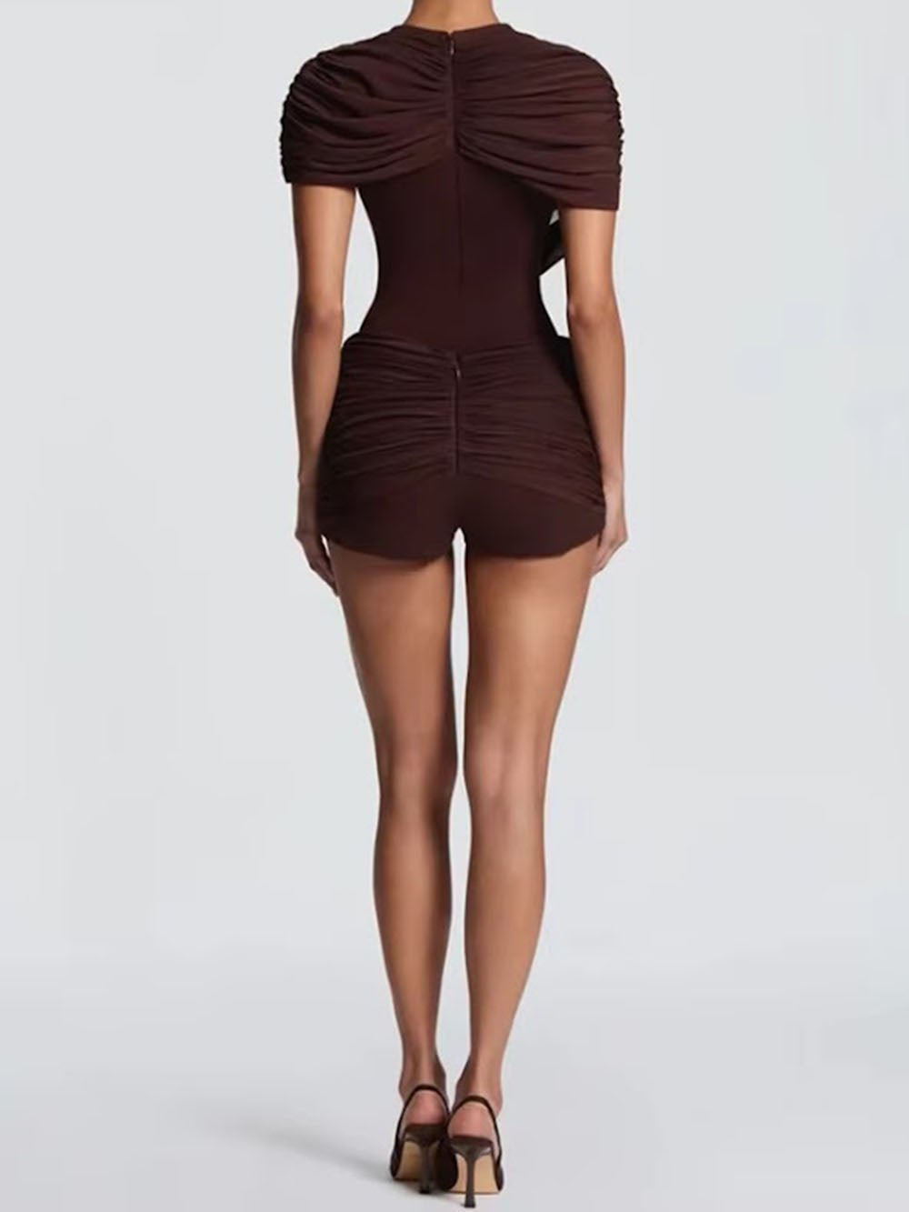 Clara Draped Cut-Out Mini Dress - Fashion Pov
