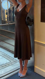 Clara Scoop Neck Flared Midi Dress - Fashion Pov