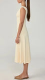 Clara Scoop Neck Flared Midi Dress - Fashion Pov