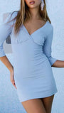 Clara V - Neck Mini Dress - Fashion Pov