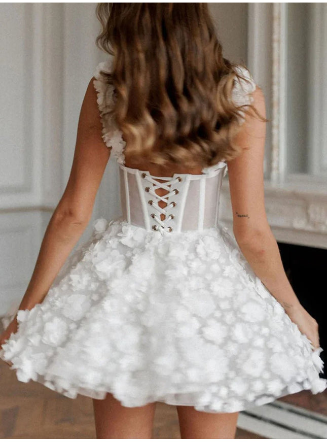 Clementine Lace Mini Dress - Fashion Pov