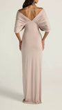 Colette Off Shoulder Draped Gown - Fashion Pov
