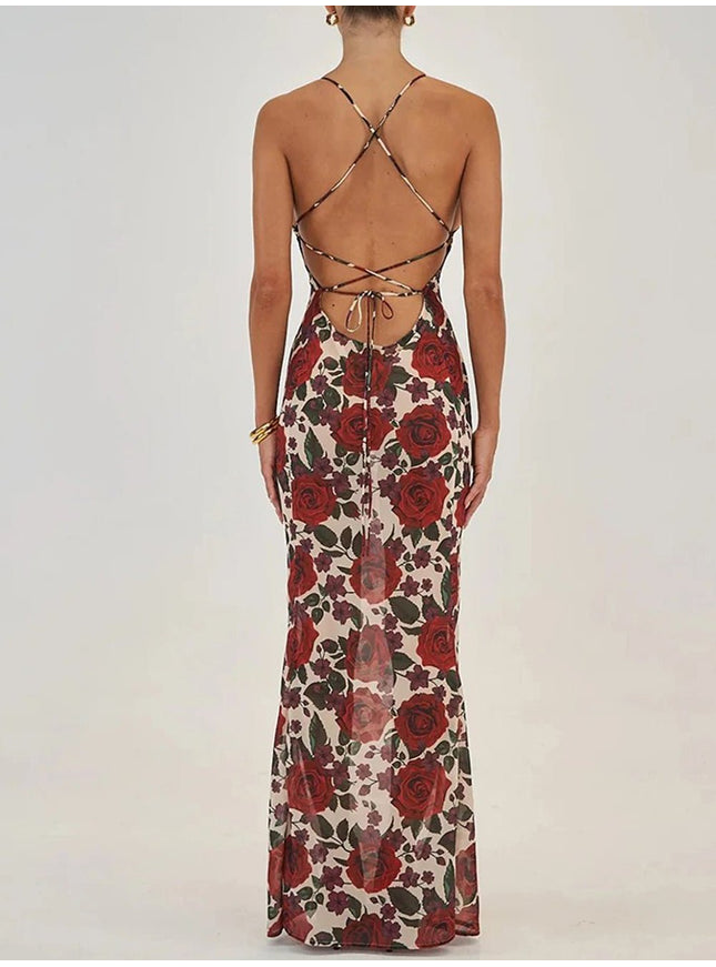 Courtney Backless Bodycon Maxi Dress - Fashion Pov