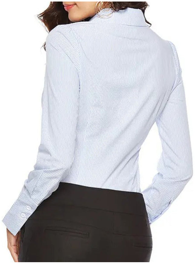 Courtney Long Sleeve Bodysuit Shirt - Fashion Pov