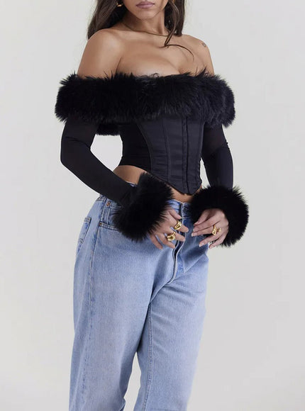 Courtney Off Shoulder Backless T Shirt - Fashion Pov