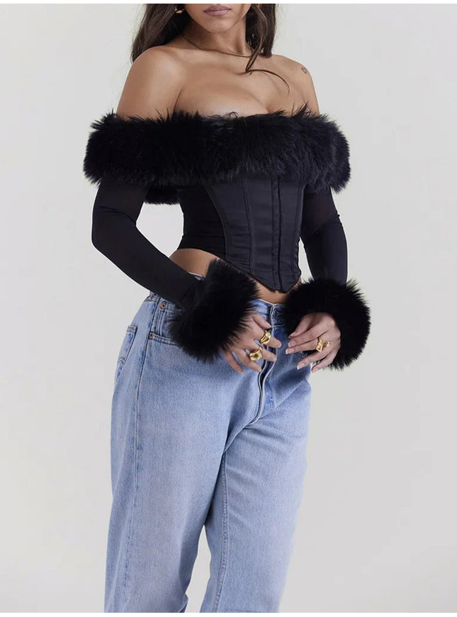 Courtney Off Shoulder Backless T Shirt - Fashion Pov