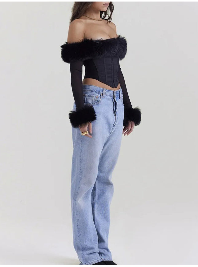 Courtney Off Shoulder Backless T Shirt - Fashion Pov