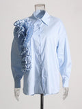 Daegan Casual Button Appliques Shirt - Fashion Pov