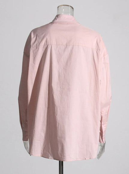 Daegan Casual Button Appliques Shirt - Fashion Pov