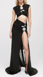 Daidien Diamond Sleeveless Maxi Dress - Fashion Pov