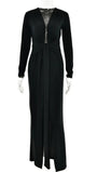 Daisy Bodycon Split Maxi Dress - Fashion Pov