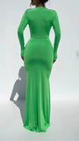 Daisy Bodycon Split Maxi Dress - Fashion Pov