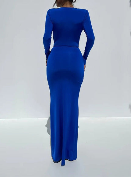 Daisy Bodycon Split Maxi Dress - Fashion Pov