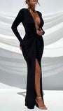 Daisy Bodycon Split Maxi Dress - Fashion Pov