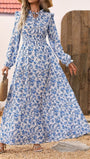 Daisy Floral Long Sleeve Maxi Dress - Fashion Pov