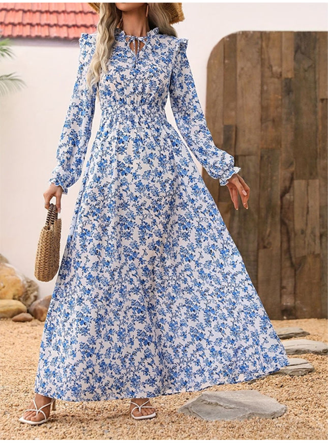 Daisy Floral Long Sleeve Maxi Dress - Fashion Pov