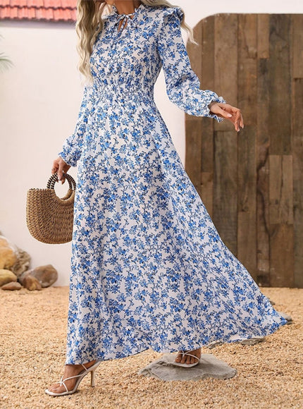 Daisy Floral Long Sleeve Maxi Dress - Fashion Pov