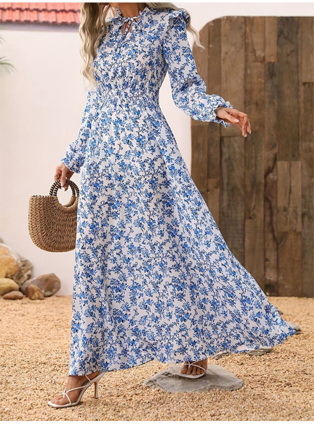 Daisy Floral Long Sleeve Maxi Dress - Fashion Pov
