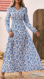 Daisy Floral Long Sleeve Maxi Dress - Fashion Pov