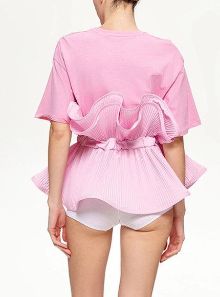 Dallis Sleeve Ruffles Mini Shirt - Fashion Pov