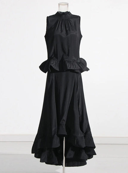 Dani Ruffle Sleeveless Skirt & Top Set - Fashion Pov
