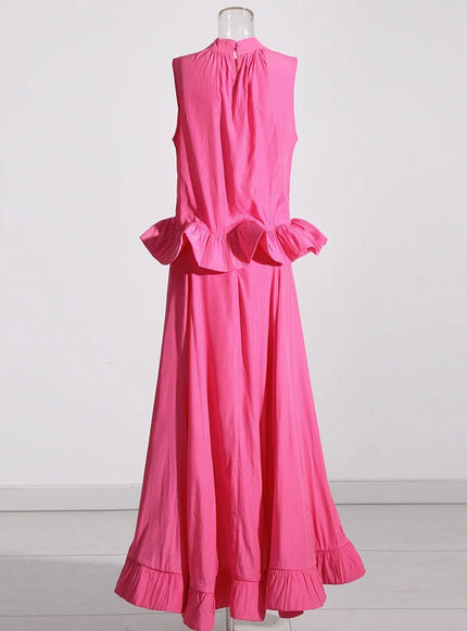 Dani Ruffle Sleeveless Skirt & Top Set - Fashion Pov