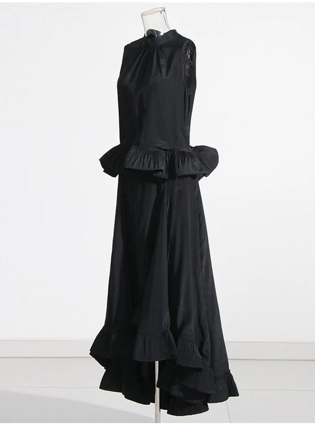 Dani Ruffle Sleeveless Skirt & Top Set - Fashion Pov