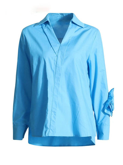 Danica Appliques Button Shirt - Fashion Pov